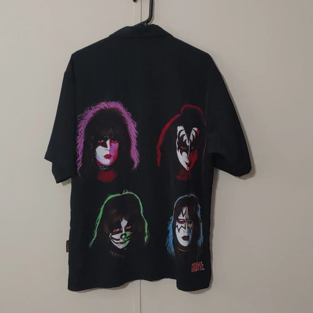 Vintage Y2K KISS Button Down 2001 Shirt Men's Size L - Picture 3 of 7